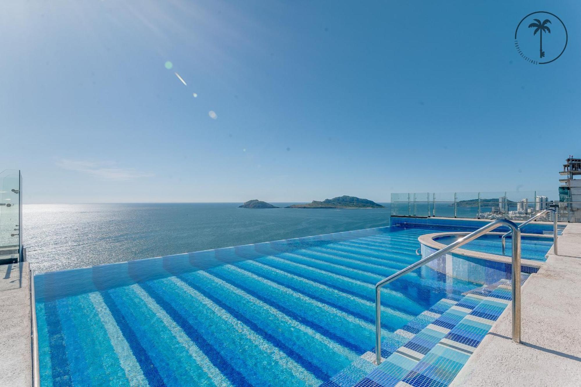 Hermosa Vista Al Mar, Condominio De Lujo! マサトラン エクステリア 写真