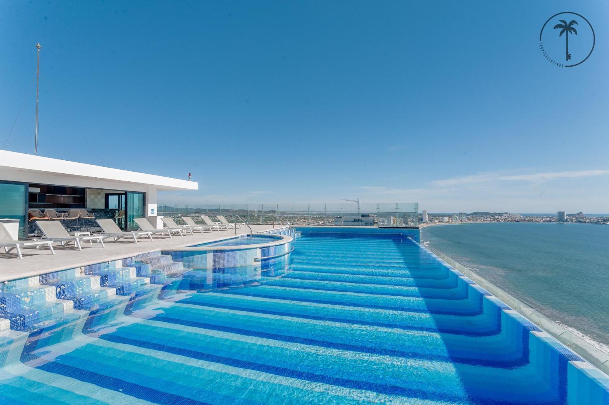 Hermosa Vista Al Mar, Condominio De Lujo! マサトラン エクステリア 写真